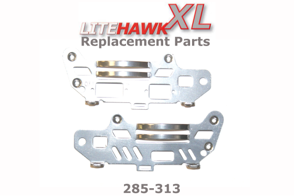 285-313 XL (Silver Chassis) Lower Metal Chassis Set