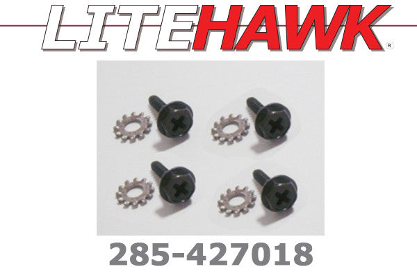 285-427018 M Chassis - Wheel Lock Screws and Pads